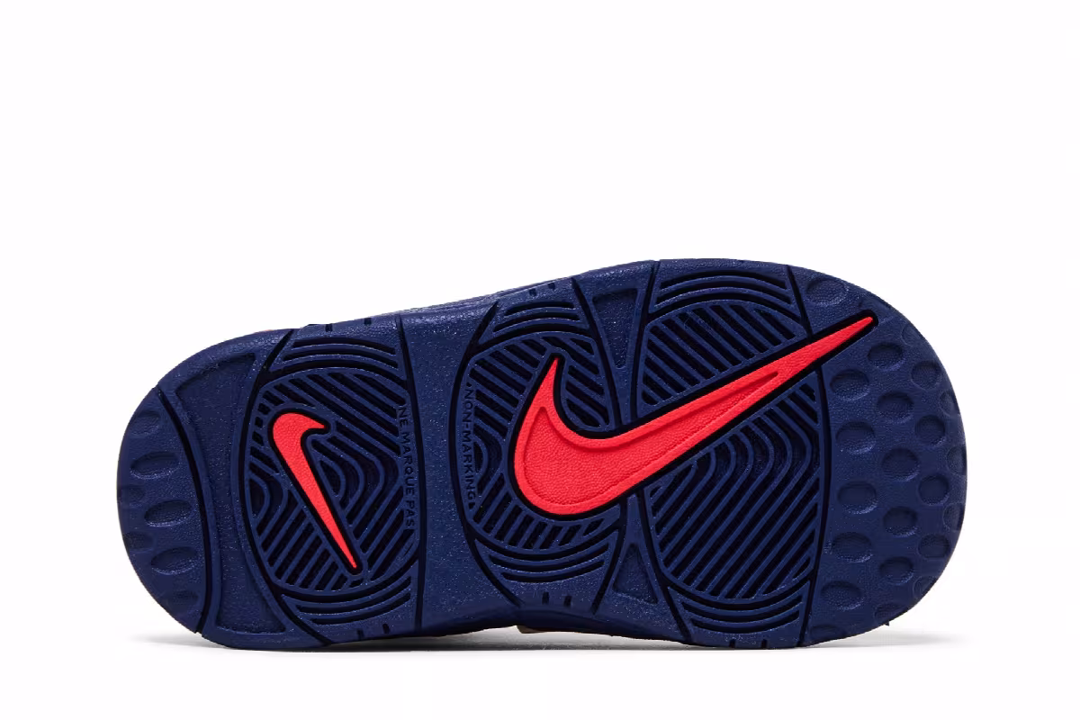 Nike Air More Uptempo TD Red Navy Camo, view 5