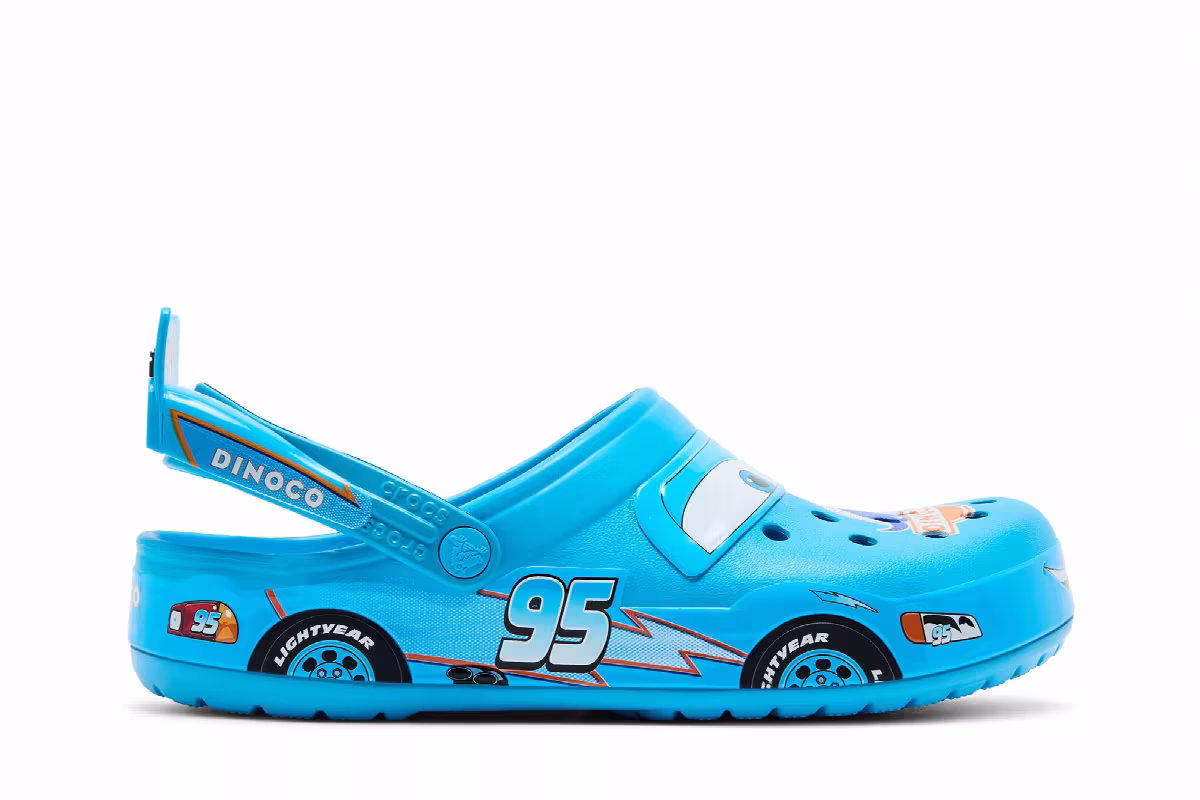 Crocs x Cars Lightning McQueen Dinoco, view 2