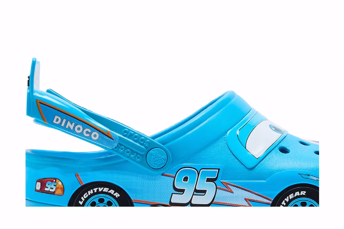 Crocs x Cars Lightning McQueen Dinoco, view 3
