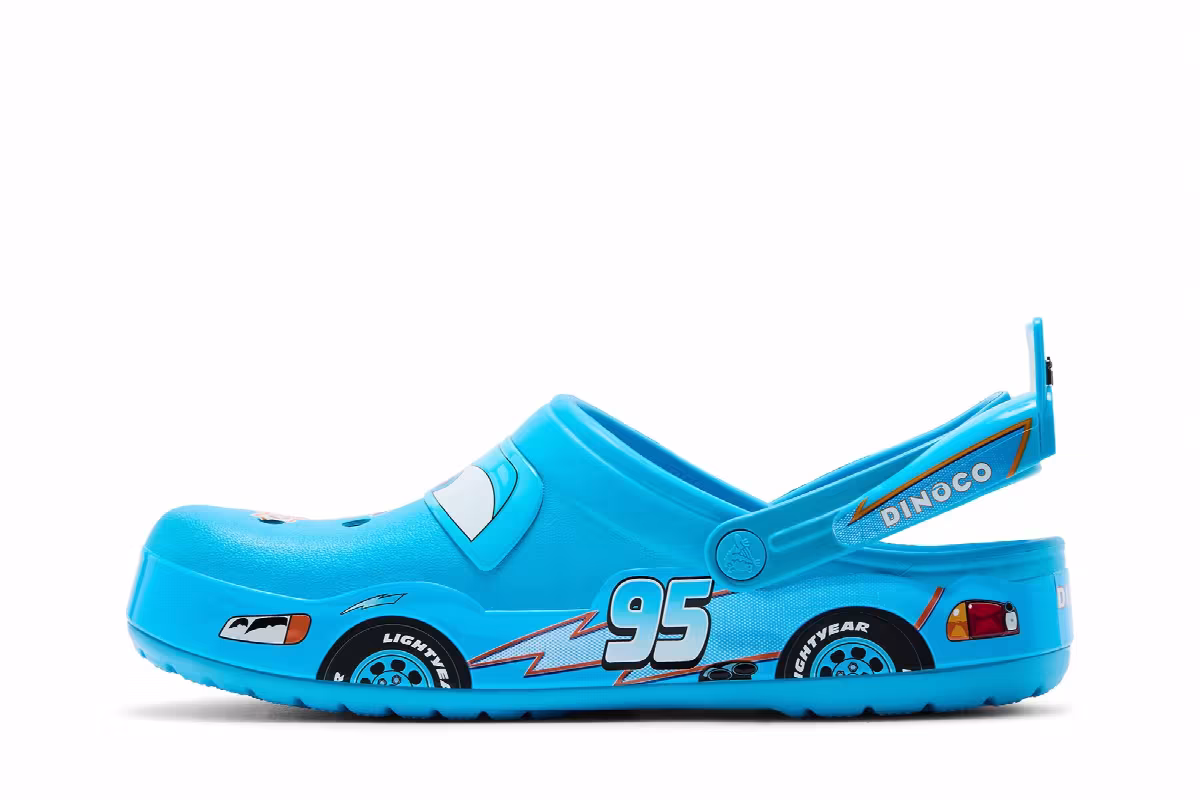Crocs x Cars Lightning McQueen Dinoco, view 4