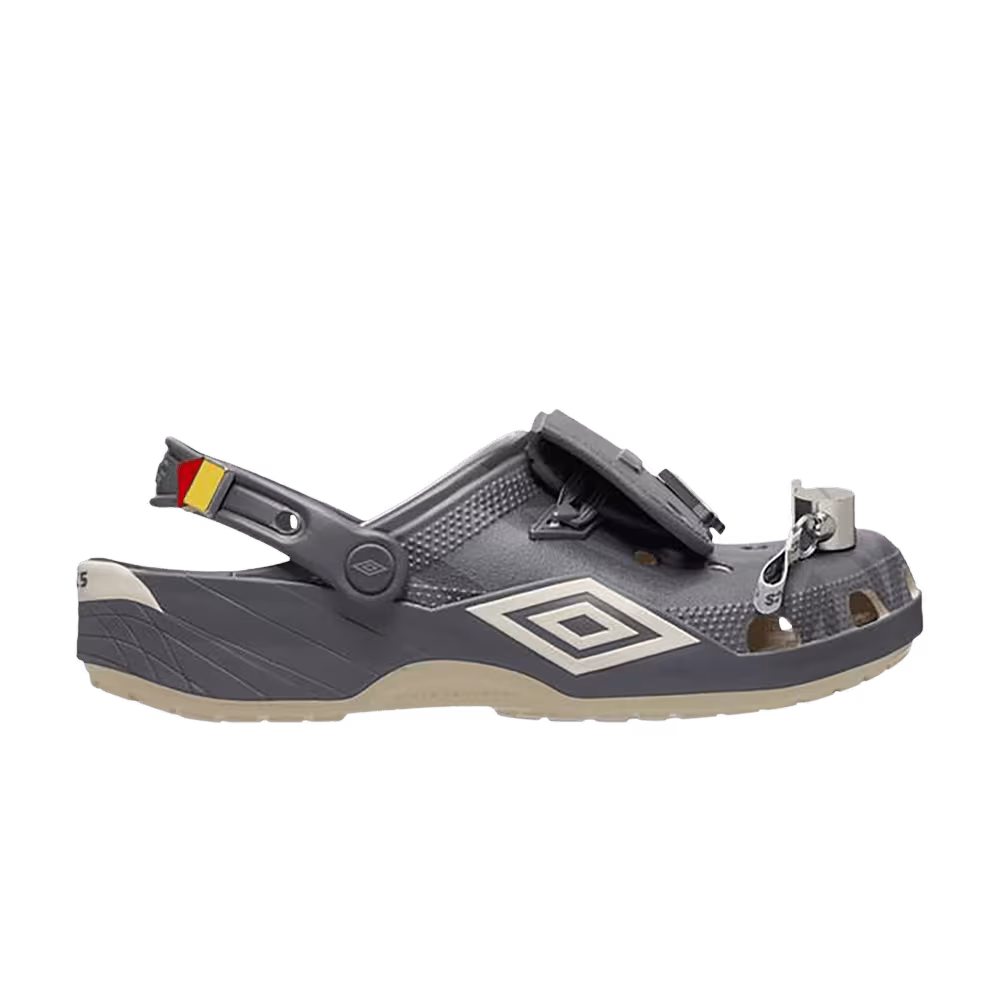 Umbro x Crocs Classic Clog Bone Slate Grey
