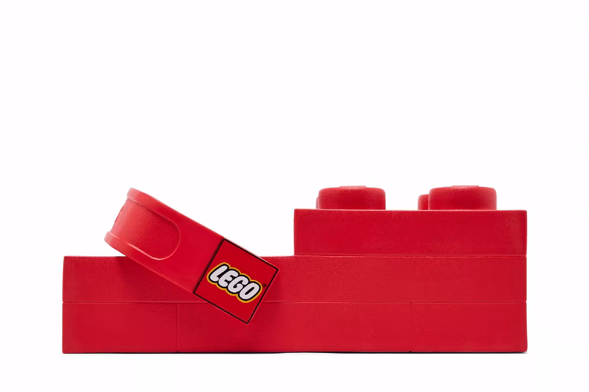 Lego x Crocs Brick Clog Bright Red, view 2