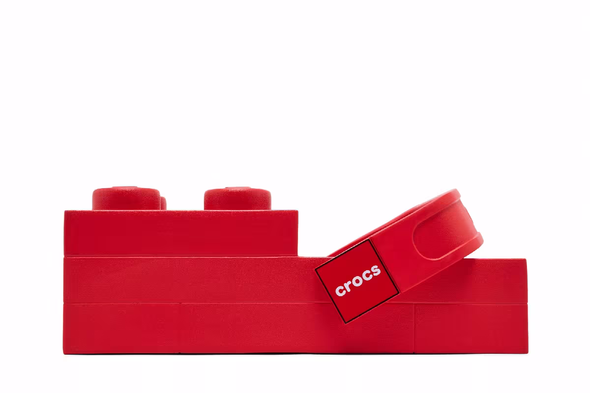 Lego x Crocs Brick Clog Bright Red, view 4