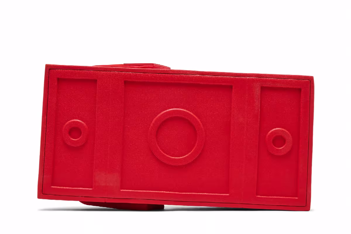 Lego x Crocs Brick Clog Bright Red, view 5