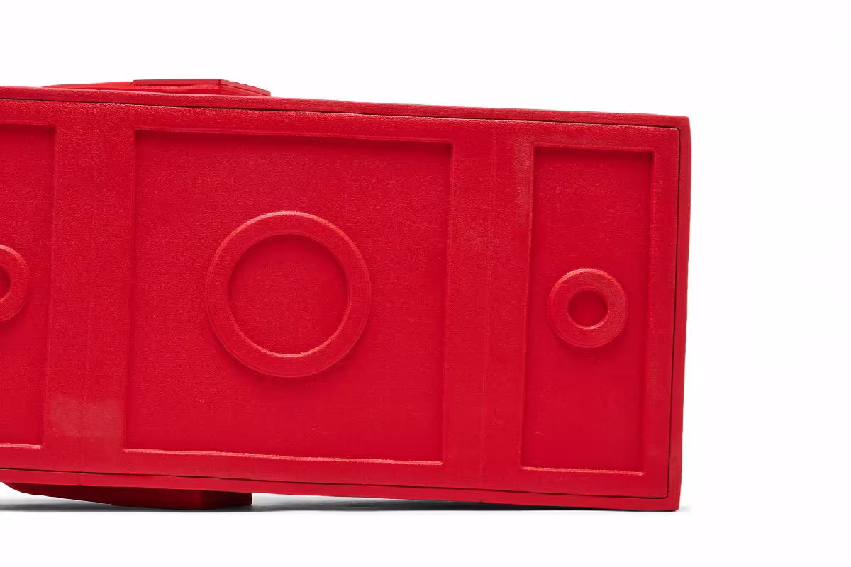 Lego x Crocs Brick Clog Bright Red, view 6
