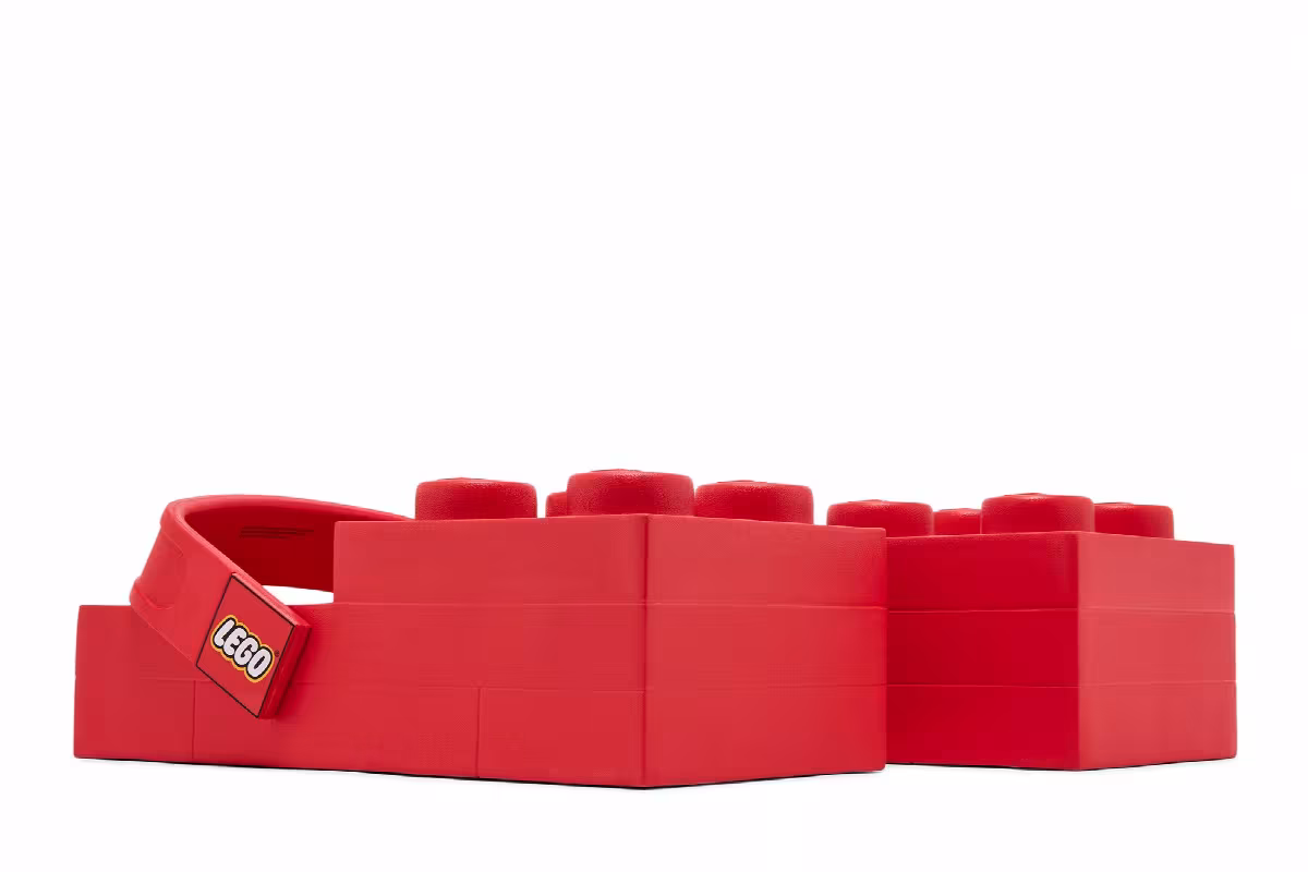 Lego x Crocs Brick Clog Bright Red, view 9