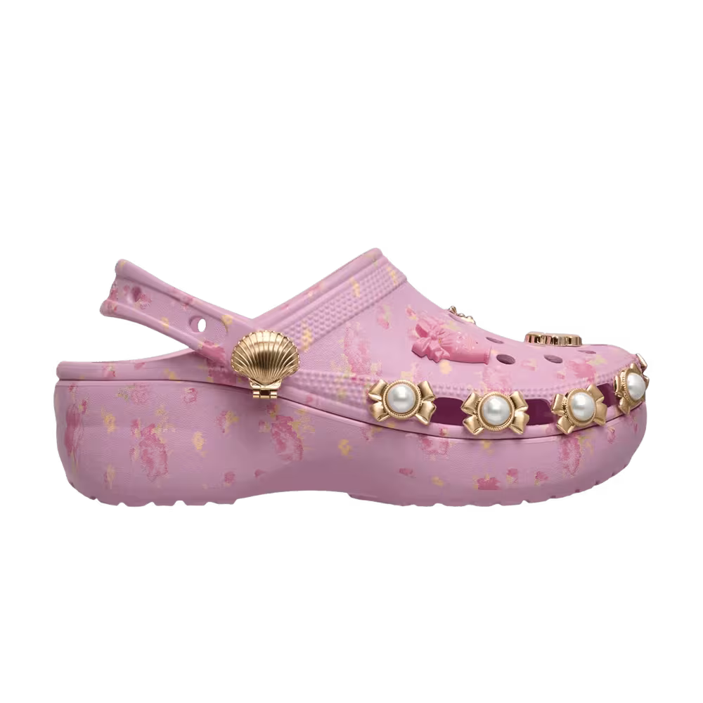 LoveShackFancy x Crocs Women's Classic Platform Clog Ballerina Pink