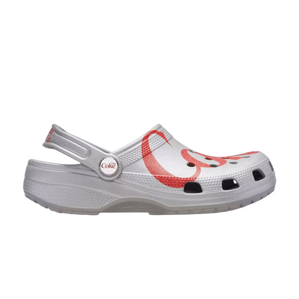 Diet Coke x Crocs Classic Clog Grey Red