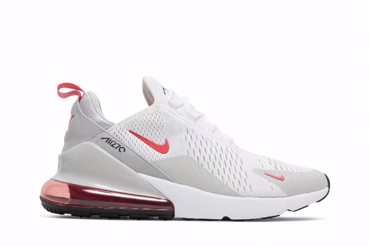 Nike Air Max 270 White Light Fusion Red, view 2