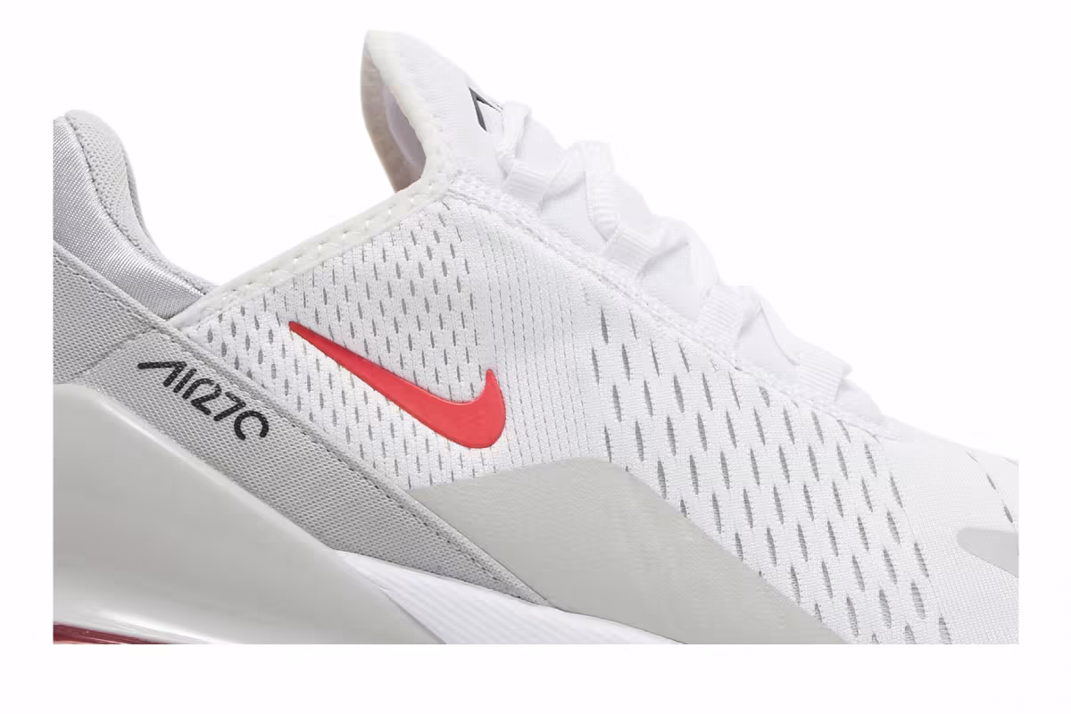 Nike Air Max 270 White Light Fusion Red, view 3