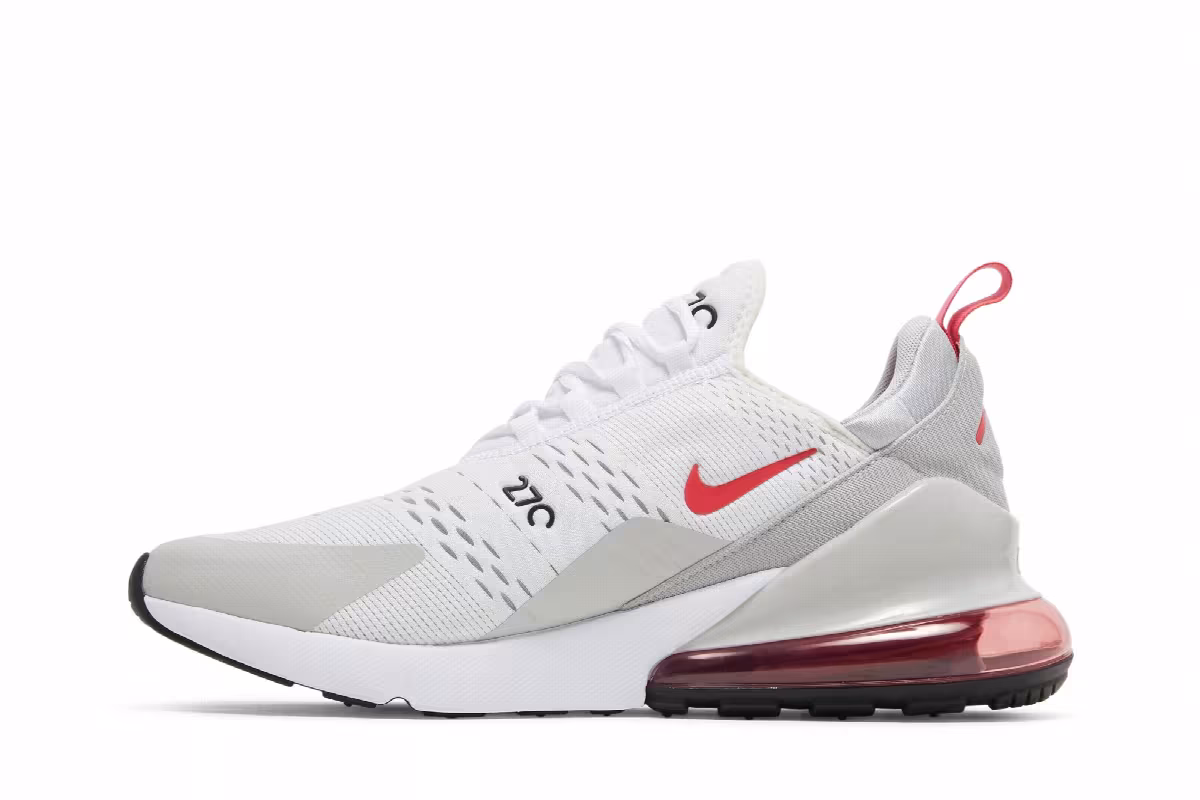 Nike Air Max 270 White Light Fusion Red, view 4