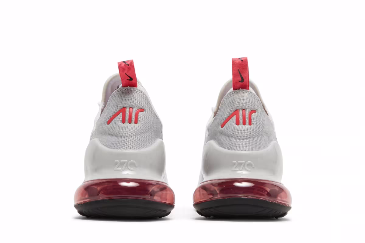 Nike Air Max 270 White Light Fusion Red, view 7