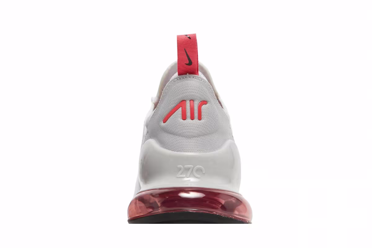Nike Air Max 270 White Light Fusion Red, view 8