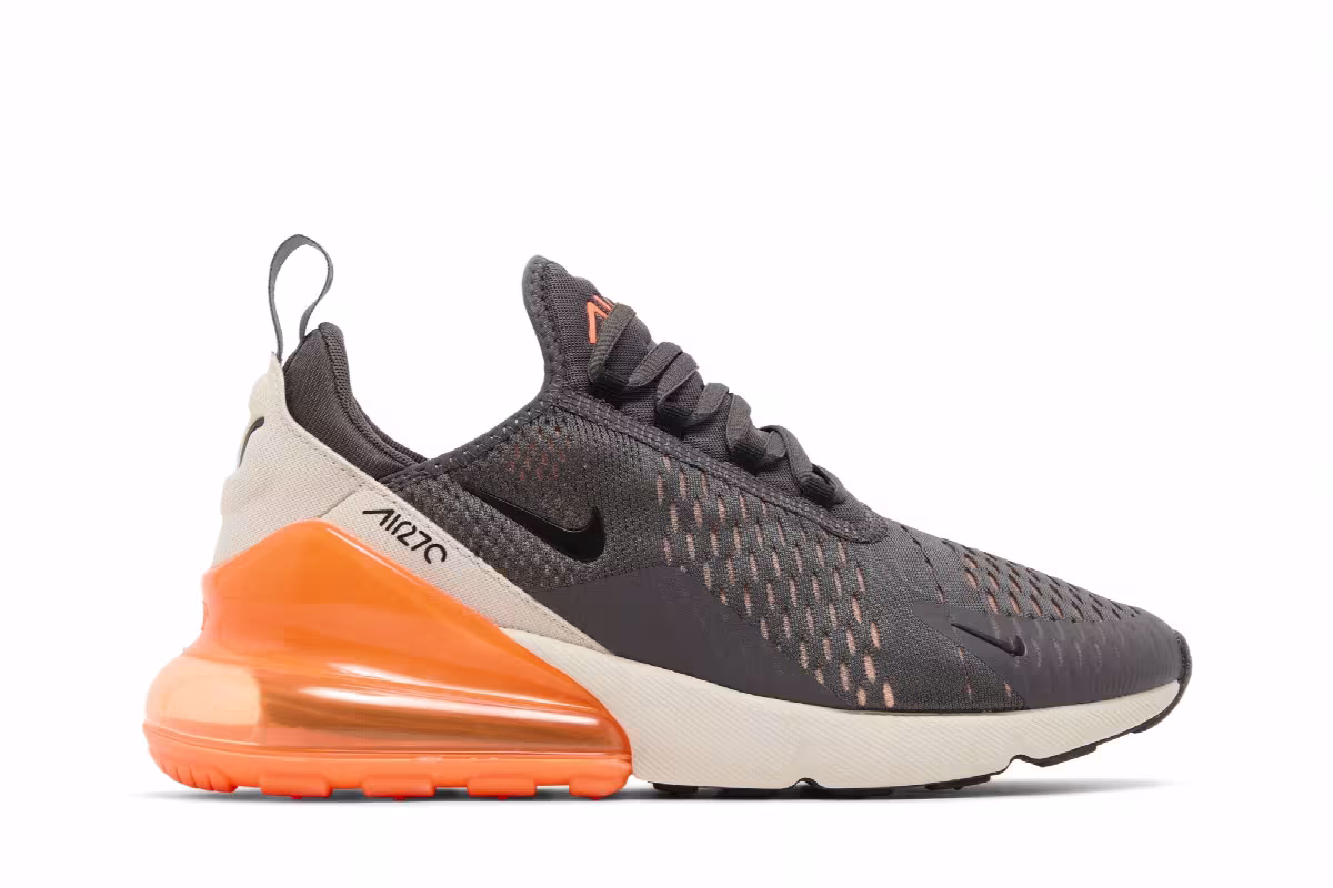 Nike Air Max 270 Thunder Grey Total Orange, view 2