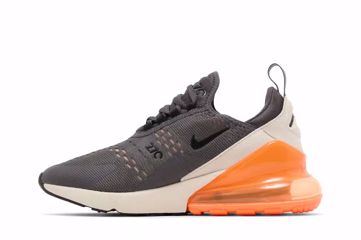 Nike Air Max 270 Thunder Grey Total Orange, view 4