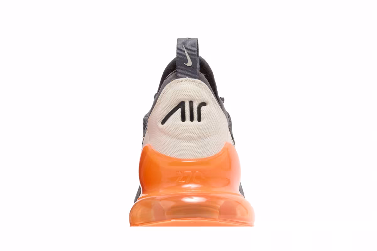 Nike Air Max 270 Thunder Grey Total Orange, view 8