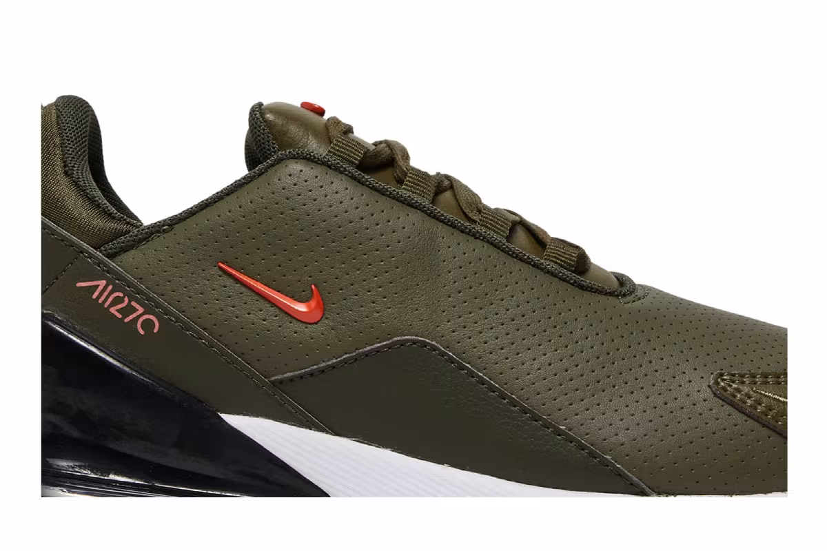 Nike Air Max 270 Premium Leather Olive, view 3