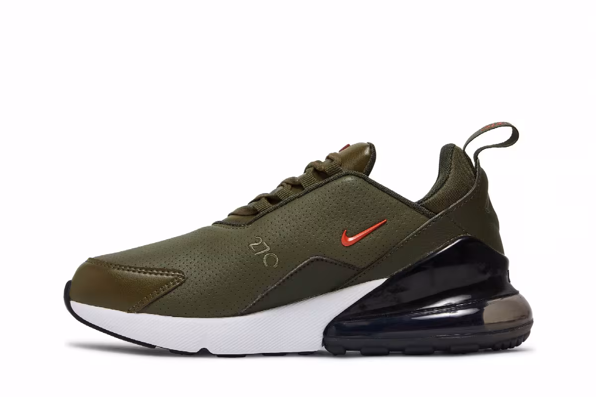 Nike Air Max 270 Premium Leather Olive, view 4