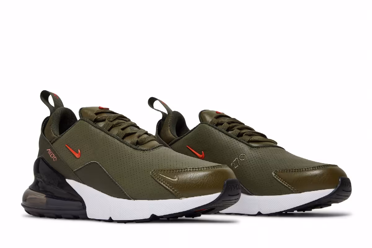 Nike Air Max 270 Premium Leather Olive, view 9
