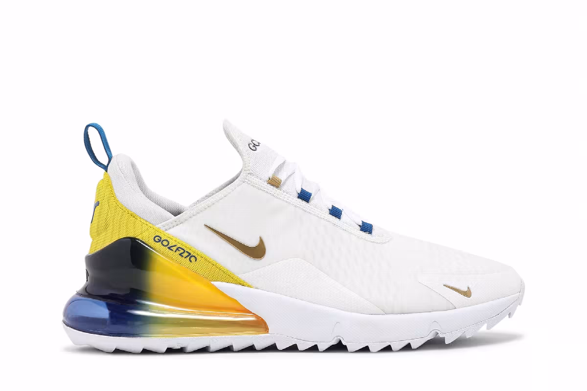 Nike Air Max 270 Golf NRG White Metallic Gold, view 2