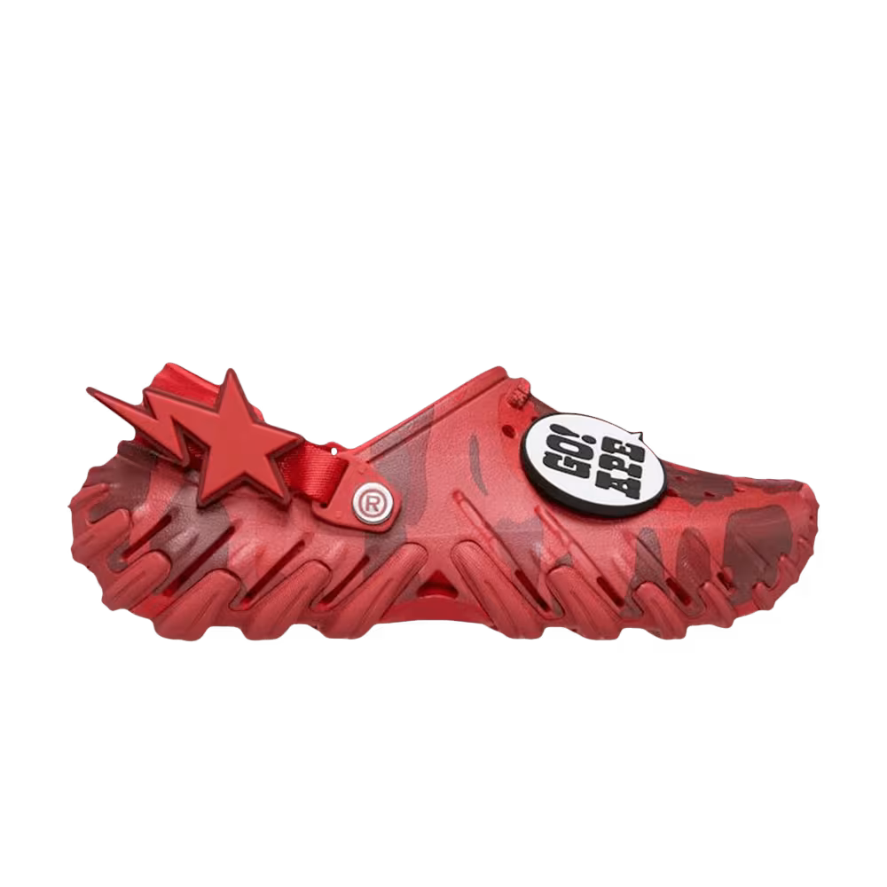 BAPE x Crocs Echo RO Clog Red Camo