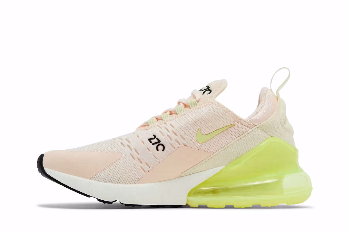 Nike Women's Air Max 270 Guava Ice Life Lime, view 4