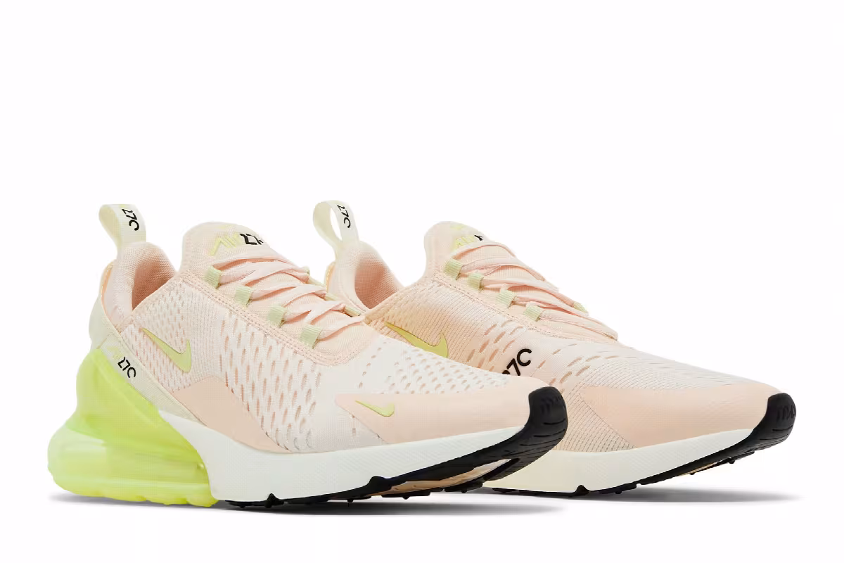 Nike Women's Air Max 270 Guava Ice Life Lime, view 9
