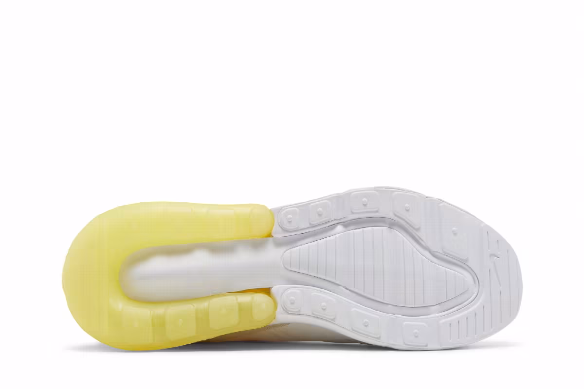 Nike Women's Air Max 270 White Yellow Strike, view 5