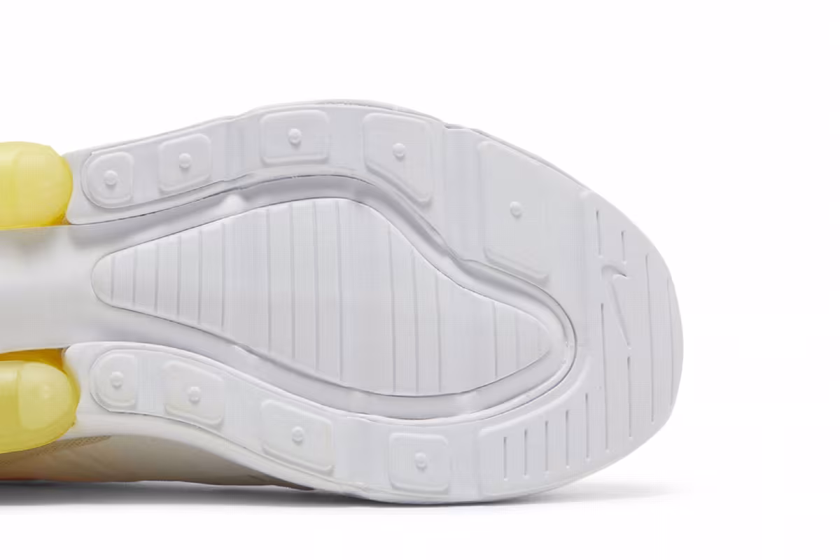 Nike Women's Air Max 270 White Yellow Strike, view 6