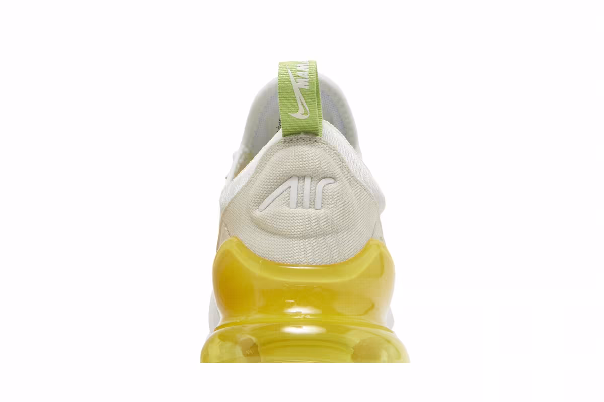 Nike Women's Air Max 270 White Yellow Strike, view 8