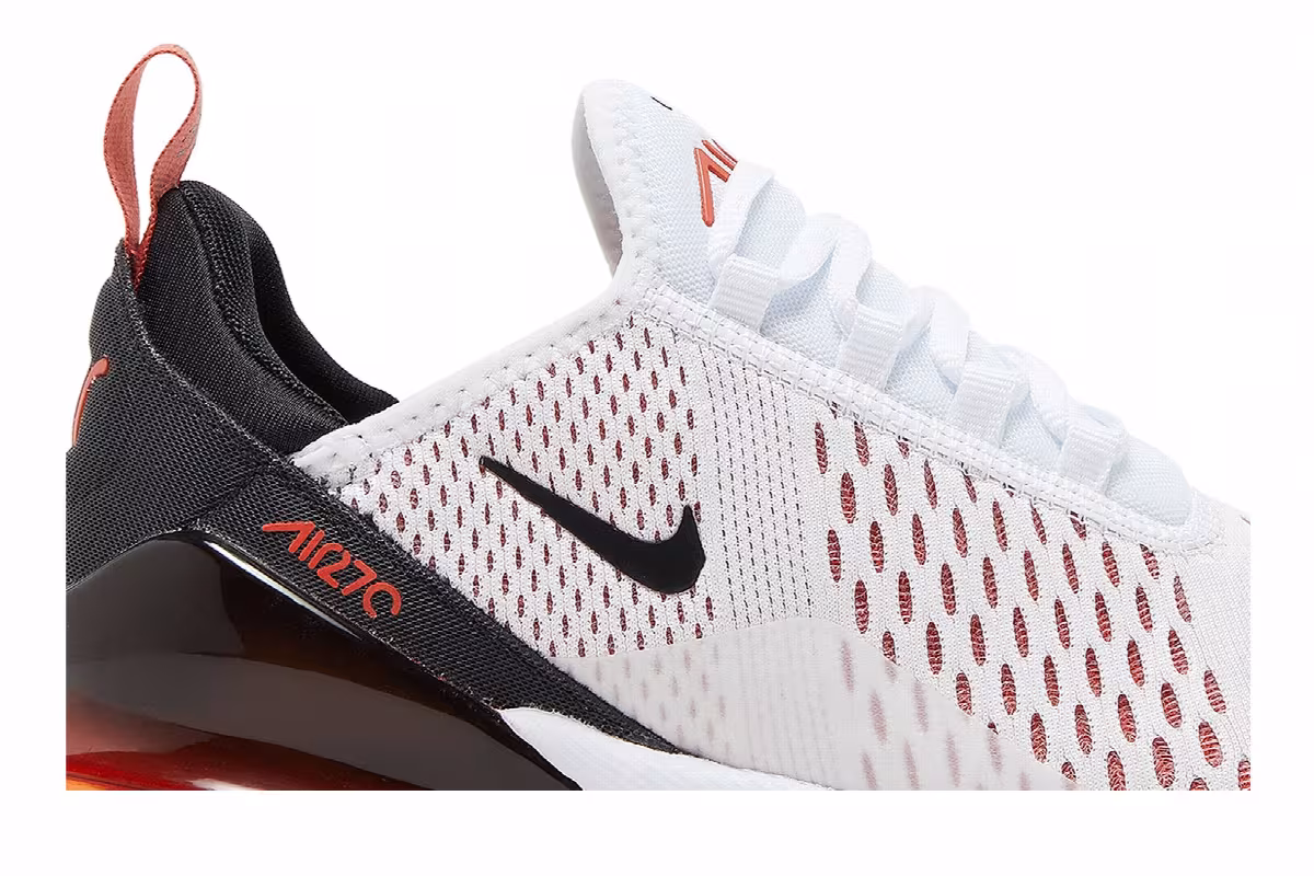 Nike Women's Air Max 270 White Mantra Orange, view 3