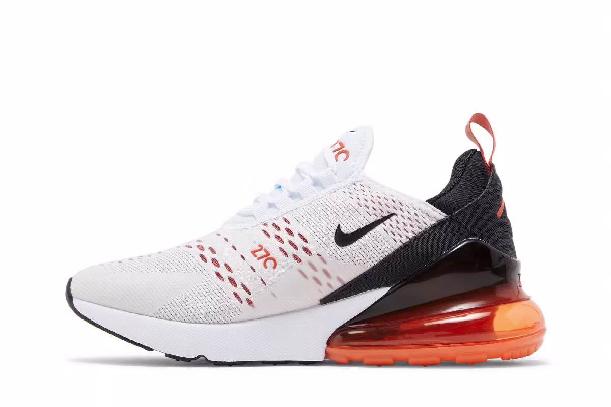 Nike Women's Air Max 270 White Mantra Orange, view 4