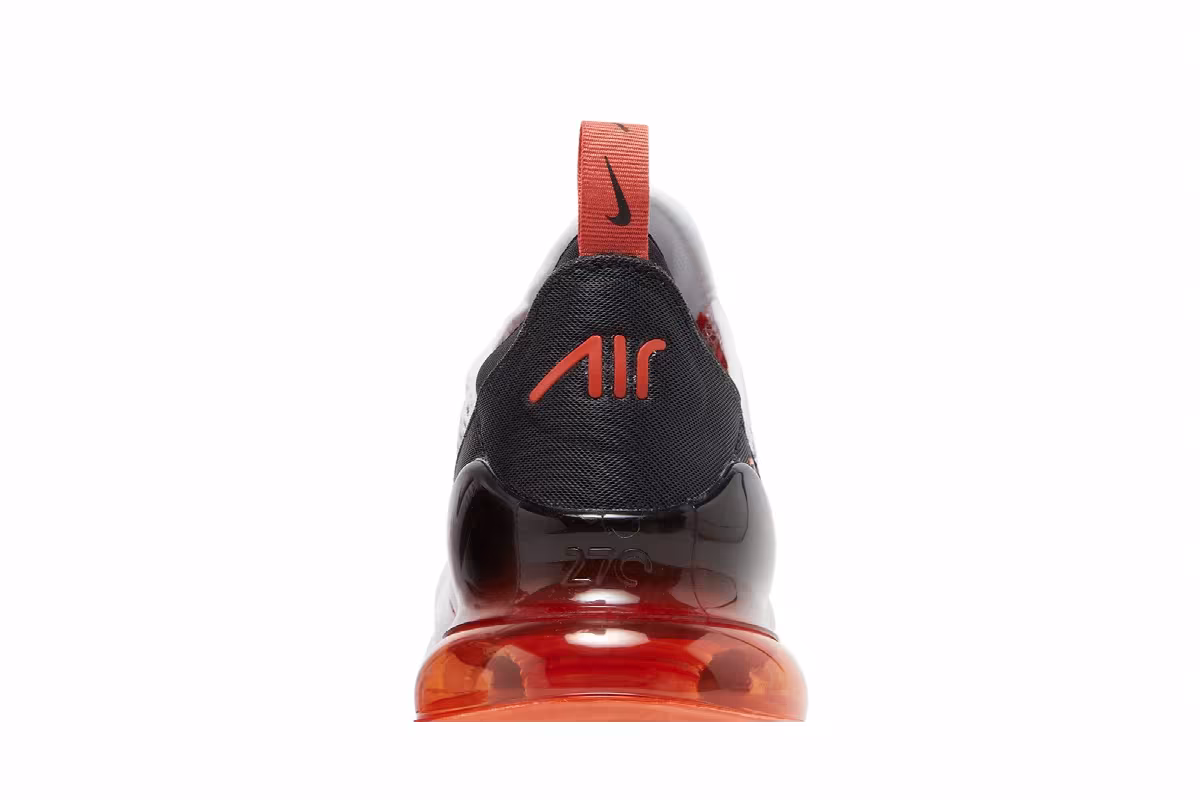 Nike Women's Air Max 270 White Mantra Orange, view 8