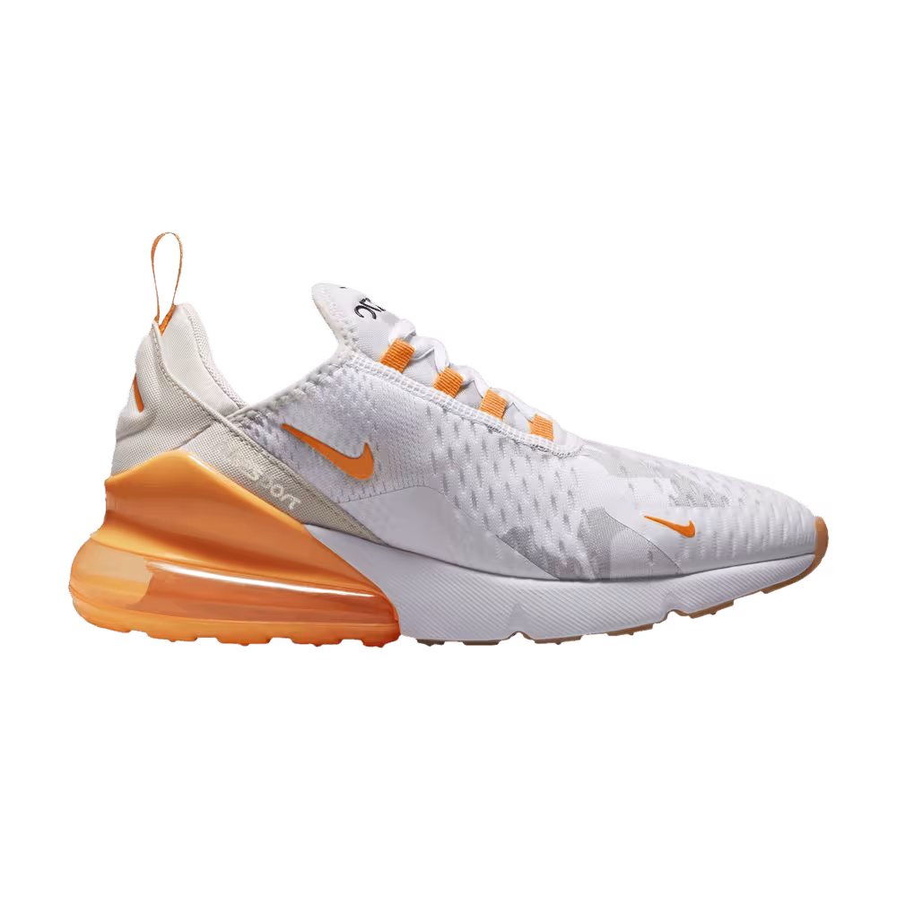 Nike Women's Air Max 270 SE White Vivid Orange Camo