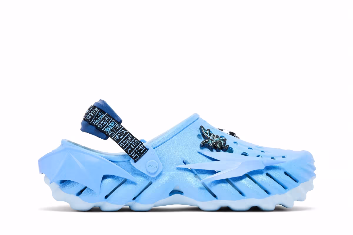 Crocs Echo Clog Yu-Gi-Oh! Blue-Eyes White Dragon Blue White, view 2