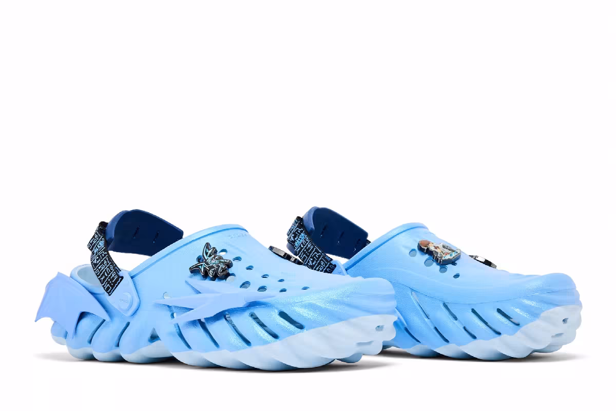 Crocs Echo Clog Yu-Gi-Oh! Blue-Eyes White Dragon Blue White, view 9