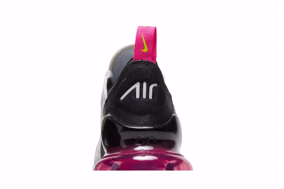 Nike Air Max 270 GS White Fuchsia, view 8