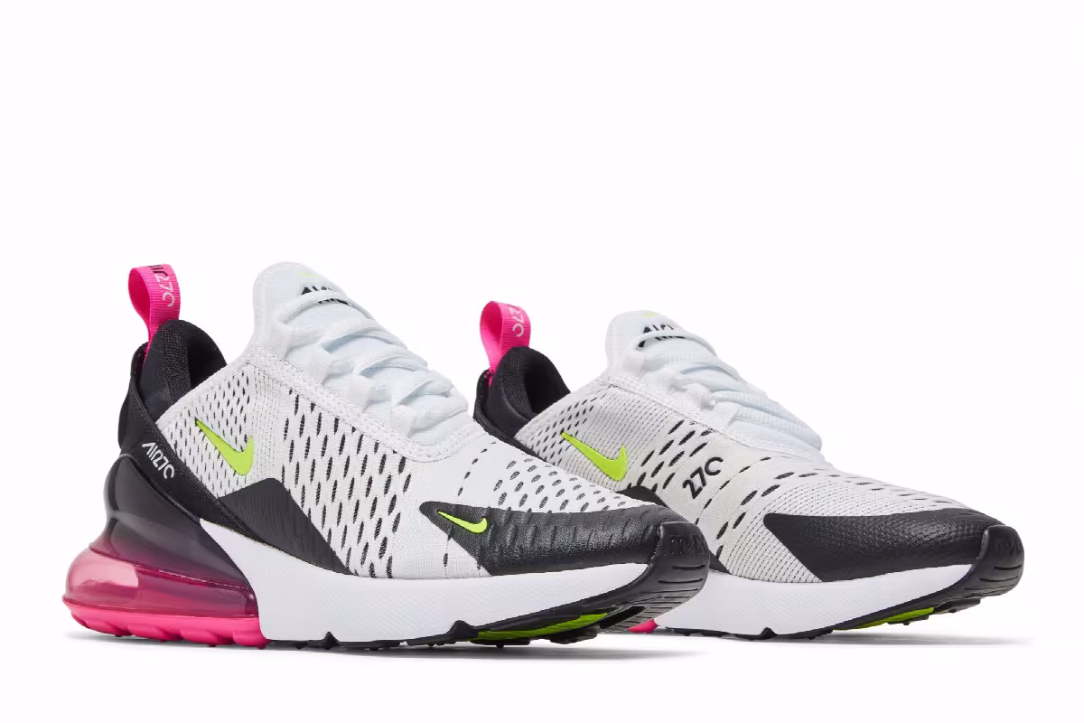 Nike Air Max 270 GS White Fuchsia, view 9