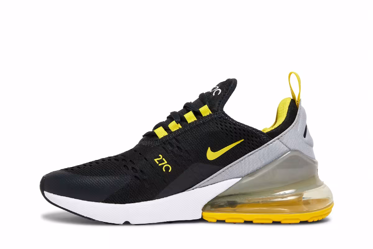 Nike Air Max 270 GS Anthracite Yellow Strike, view 4