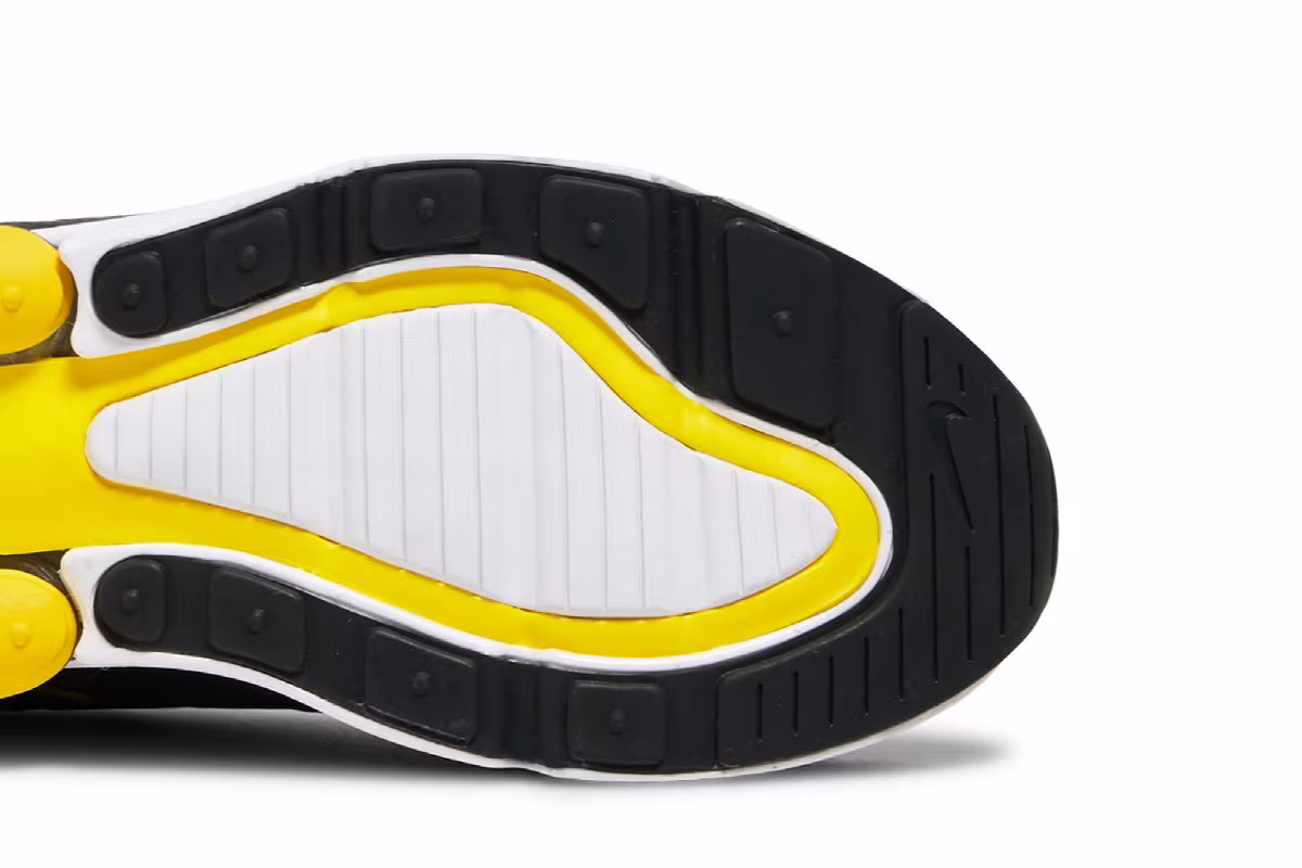 Nike Air Max 270 GS Anthracite Yellow Strike, view 6