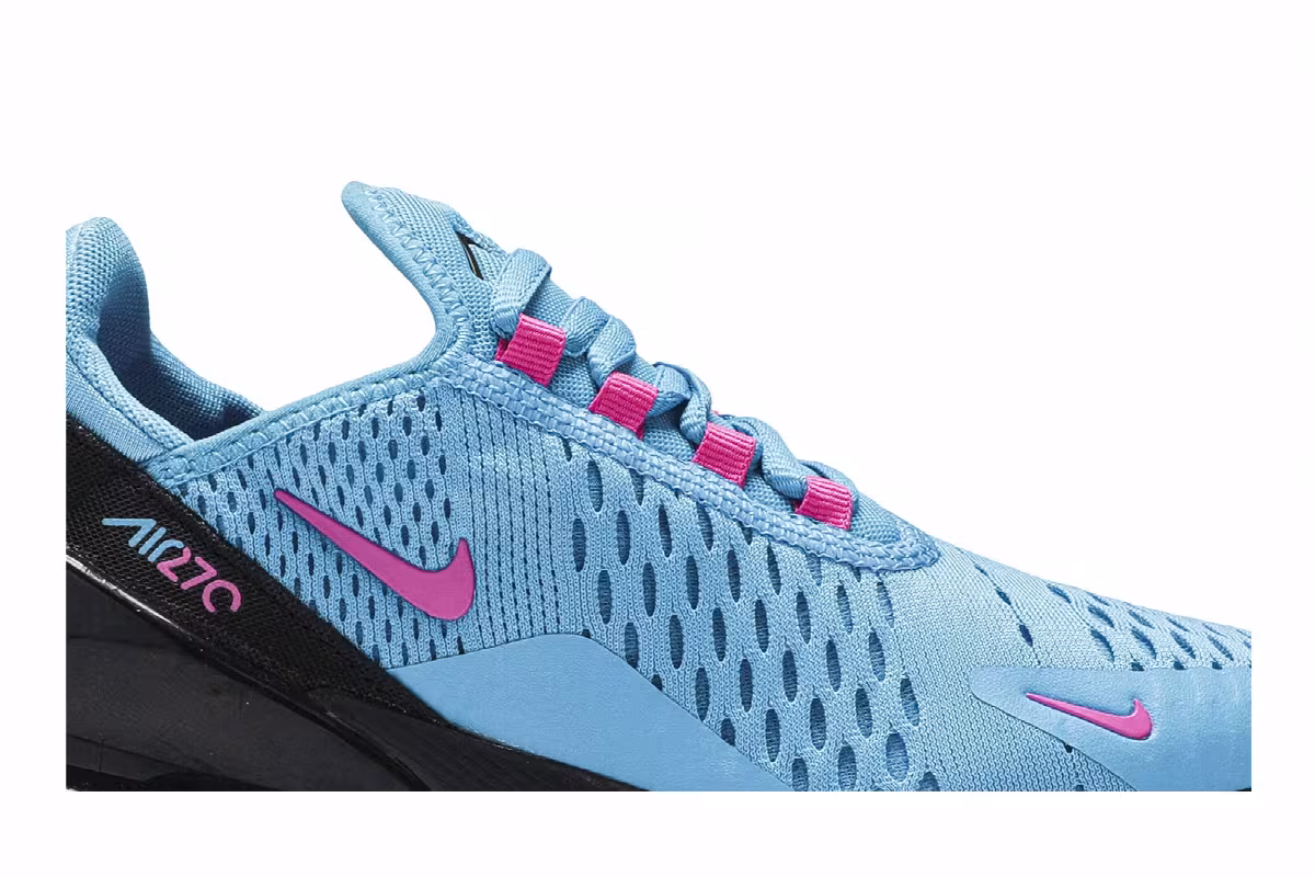 Nike Air Max 270 GS Light Blue Fury Fuchsia, view 3
