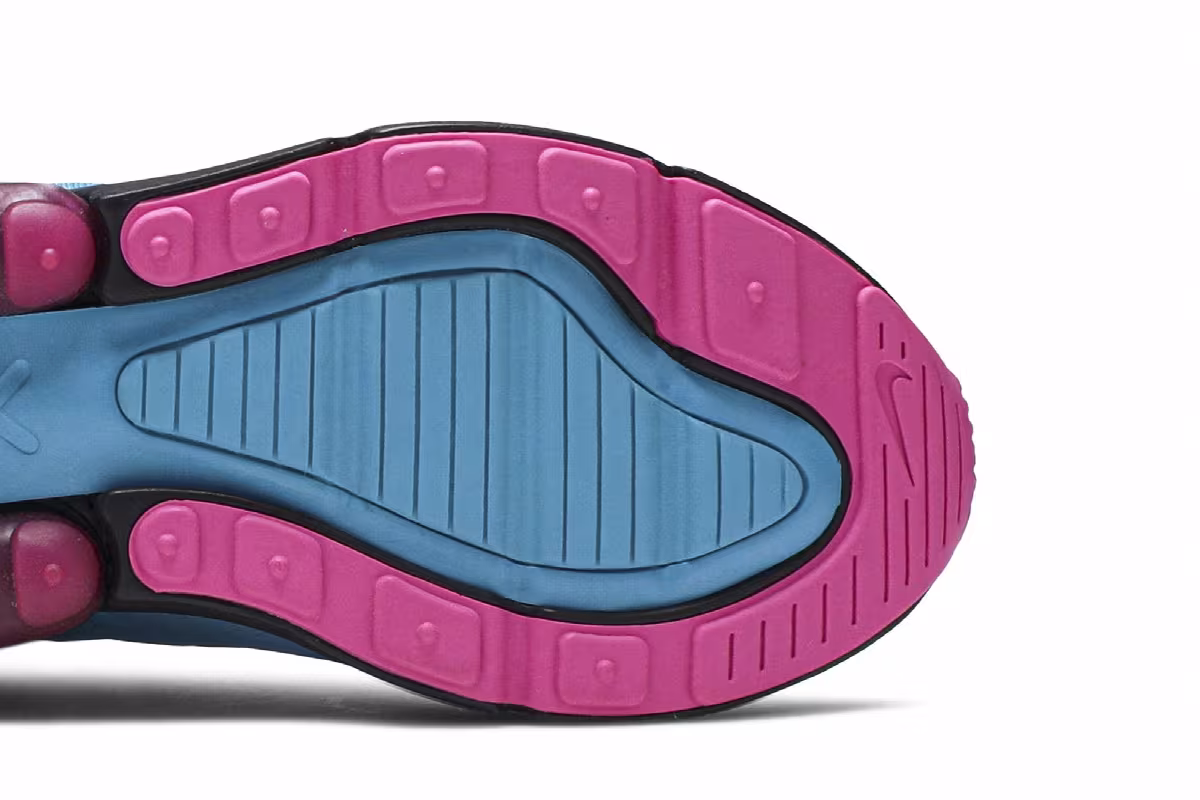 Nike Air Max 270 GS Light Blue Fury Fuchsia, view 6