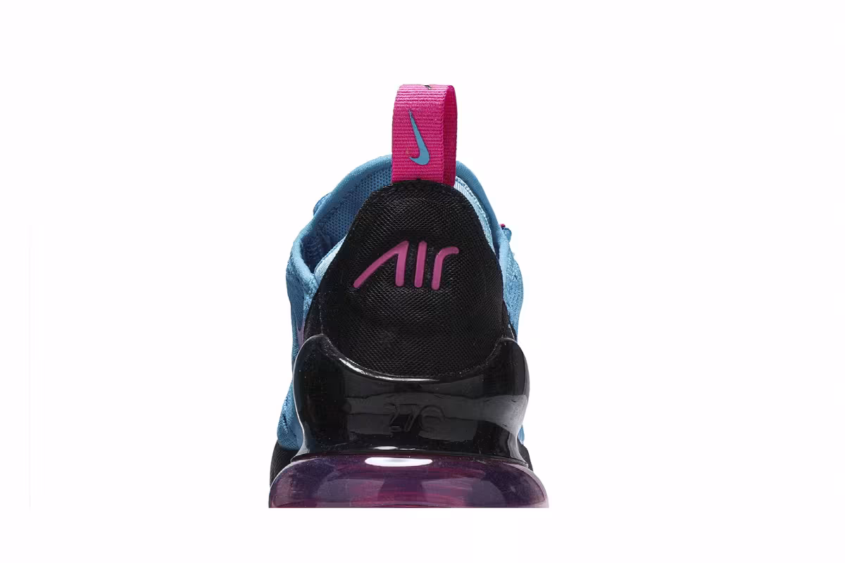 Nike Air Max 270 GS Light Blue Fury Fuchsia, view 8