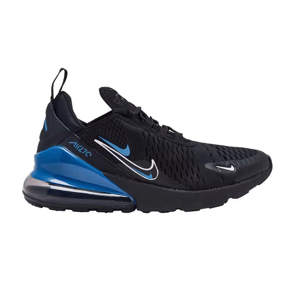 Nike Air Max 270 GS Multi-Swoosh - Black Dark Marina Blue