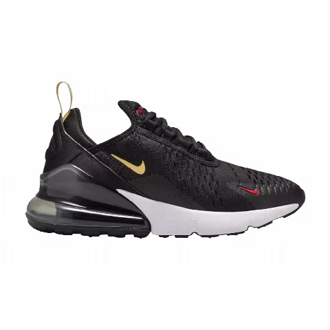 Nike Air Max 270 GS 'Black Gym Red Saturn Gold'