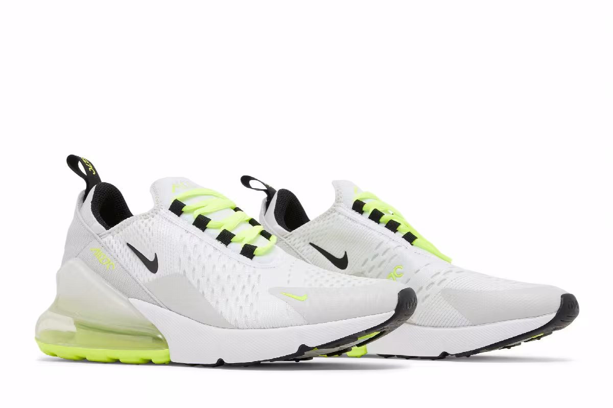 Nike Air Max 270 GS Pure Platinum Volt, view 9