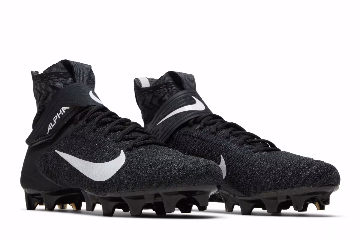 Nike Alpha Menace Elite 2 Wide Black White, view 9