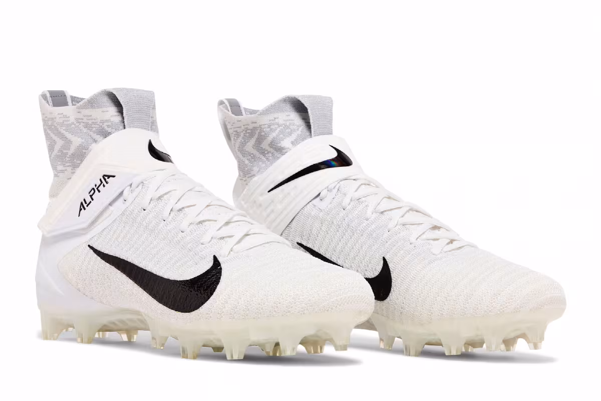 Nike Alpha Menace Elite 2 Wide White Black, view 9