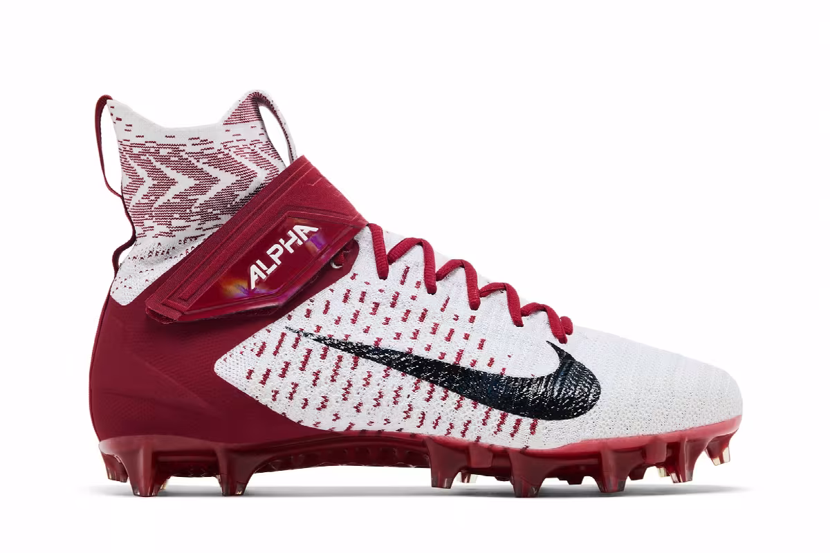 Nike Alpha Menace Elite 2 White University Red, view 2