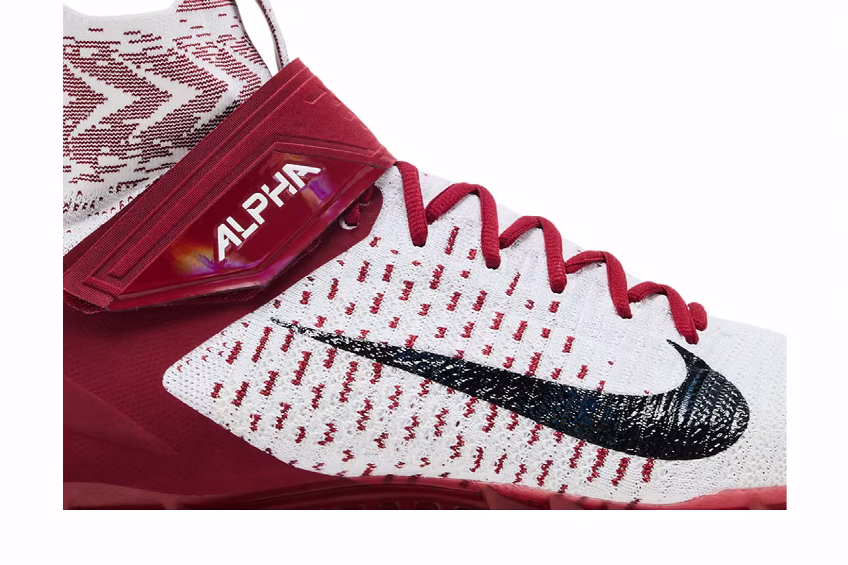 Nike Alpha Menace Elite 2 White University Red, view 3